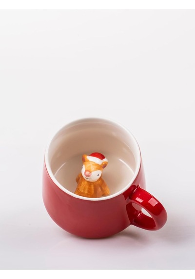 Mukko Home 3d Sevimli Kırmızı Başlıklı Hayvan Biblolu Porselen Kupa - 350ml Eğlenceli Ve Şık,kırmızı Beyaz - Çok Renkli Mukko Home 3d Sevimli Kırmızı Başlıklı Hayvan Biblolu Porselen Kupa - 350ml Eğlenceli Ve Şık,kırmızı Beyaz - Çok Renkli