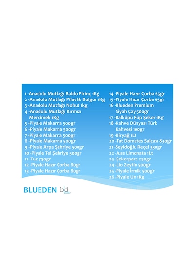 Blueden Ramazan Erzak Kolisi 26'lı No: 2