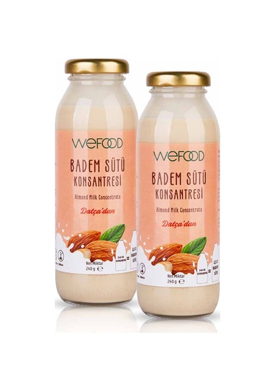 Wefood Badem Sütü Konsantresi (%100 Badem) 240 G 2'li