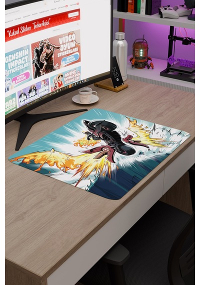 Mavuika Genshin Impact Anime Gacha V4 - 48x40 Xl Gaming Mouse Pad Fare Altlığı