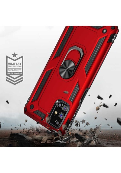 Samsung Galaxy Uyumlu M31S Kilif Zirhli Standli Miknatisli Tank Kapak 463776643