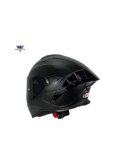 Sway 867 Lıne Matt Black Güneş Vizörlü Kapalı Kask Siyah