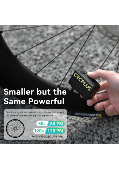 Cycplus Tiny Elektrikli Bisiklet Pompası As2ultra, 90g, Magnezyum Alaşımlı