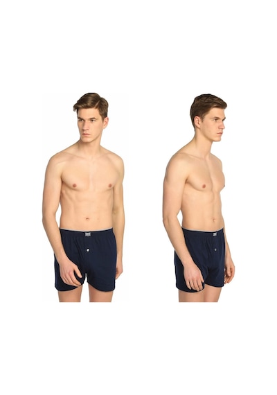 Tutku Erkek Siyah 6'Lı Düğmeli Penye Boxer 0117 001