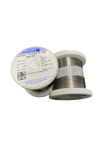 Alpha Hf-850 0.5mm Lehim Teli 250gr No Clean 63/37