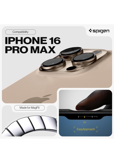 İphone 16 Pro Max İle Uyumlu Magsafe Kılıf Tough Armor Mag Fit Black - Acs08013