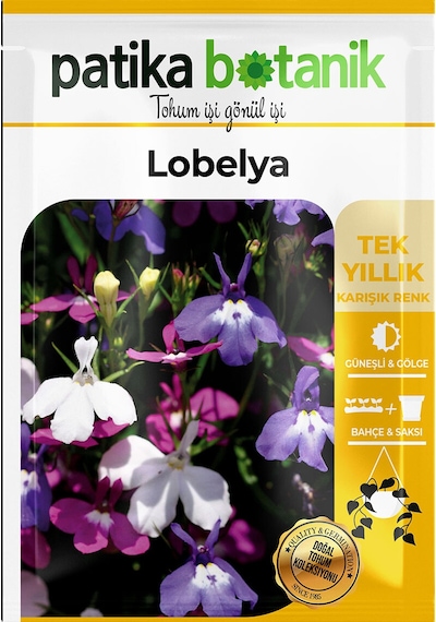 Patika Botanik 100 Adet Lobelya Çiçek Tohumu Lobeliaerinus
