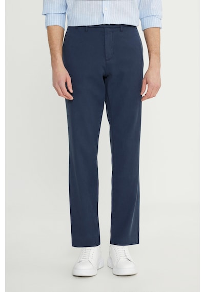 Erkek Lacı Pamuklu Comfot Fit Rahat Kesim Yan Cepli Armürlü Casual Esnek Pantolon Lacı