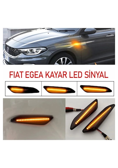 Fiat Egea Uyumlu Cross Kayar Led Çamurluk Sinyali