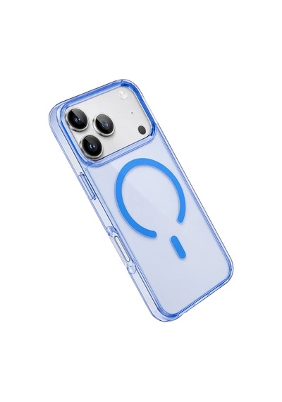 Zenviya21 Newface Apple İphone 18 Pro Max Pc Real Magsafe Kapak - Sierra Blue Zenya785 renkli