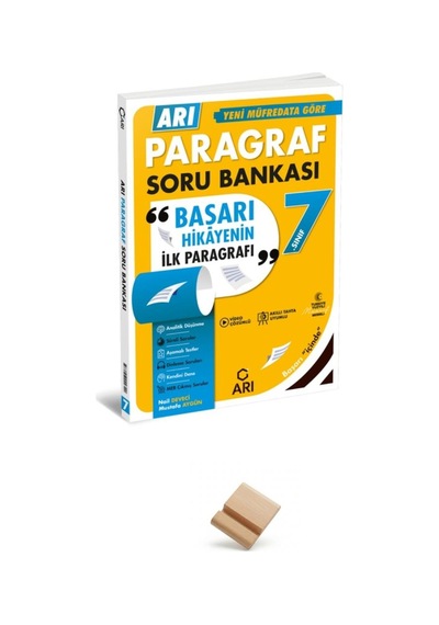 Arı 7. Sınıf 2027 Maarif Paragraf Soru Bankası + Telefon Standı