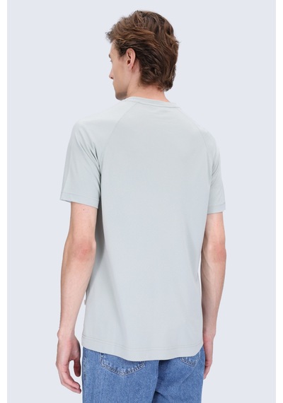 Hatemoğlu Yeşil Regular Fit Bisiklet Yaka Reglan Kol Tişört