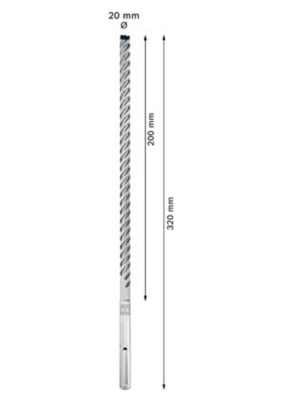 Kırıcı Delici Delme Ucu 18 X 400 X 540 Mm Uzun Süreli Kullanım