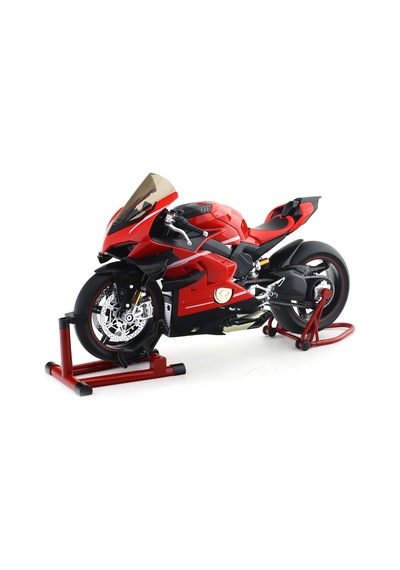 Xlg Ducati Superleggera V4 1:7 Ölçek Metal Koleksiyon Motosiklet Işıklı Sesli Egzoz Duman Efektli Model