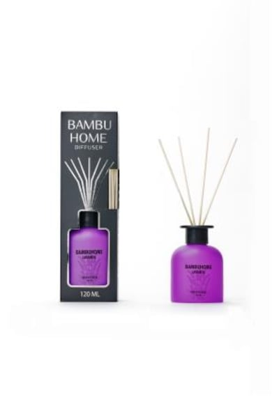 Enas Kozmetik Oda Ofis Ortam Kokusu Lavanta Bambuhome 120 Ml Reed Dıffuser Lavanta