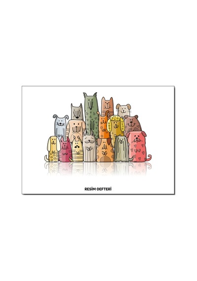 Meteksan Arya 30 Yaprak 22x31 Cm Pp Kapak Resim Defteri
