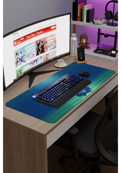 Saiki Kusuo Anime V2 - 90x40 Xxl Gaming Kauçuk Kaymaz Taban Mouse Pad Fare Altlığı