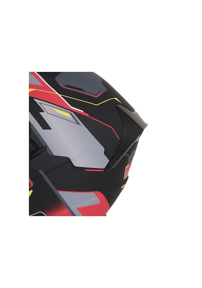 Gp Nero Mks006-mbc5r Şeffaf Vizörlü Motosiklet Yarım Kask Siyah Kırmızı