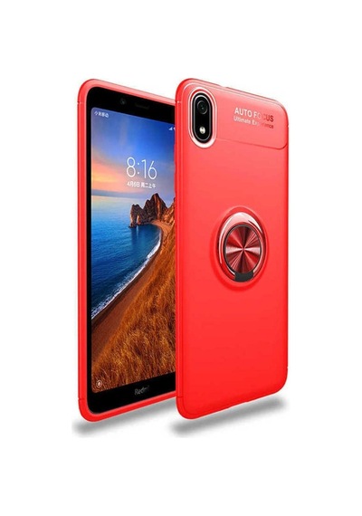 Xiaomi Redmi 7a Kılıf Zore Ravel Silikon Kapak Kırmızı