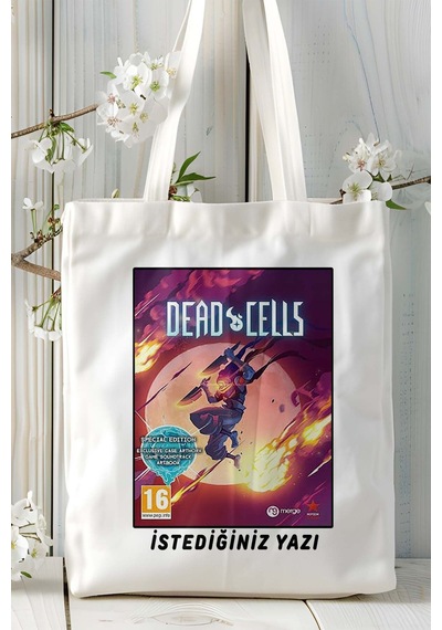 Art Hediye Dead Cells Mobil Oyun Baskılı Omuz Çanta Çift Tafaflı Baskı Kişiye Özel 6 Çok Renkli