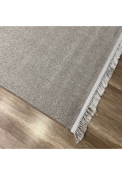 Hoom Rugs Vega S5486a Vizon Bej Hav Toz Vermez Hasır Dokuma Modern Makina Halısı Vizon