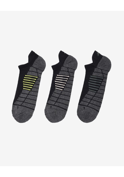 Skechers 1/2 Terry Low Cut W/ Heel Tab - 3'lü Paket Erkek Çorap Erkek Siyah Çorap S119006h-001