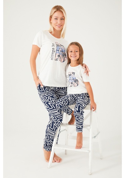 Arnetta Kız Çocuk Çok Renkli Pijama Takımı 5274-32807 Çok Renkli