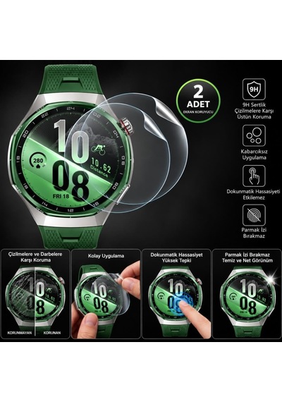 Huawei Watch Gt 7 Pro İle Uyumlu Ekran Koruyucu Tpu, Tam Kaplayan Akıllı Saat Koruması 2 Adet, Çizilmeye Dayanıklı Şeffaf Koruma Çok Renkli