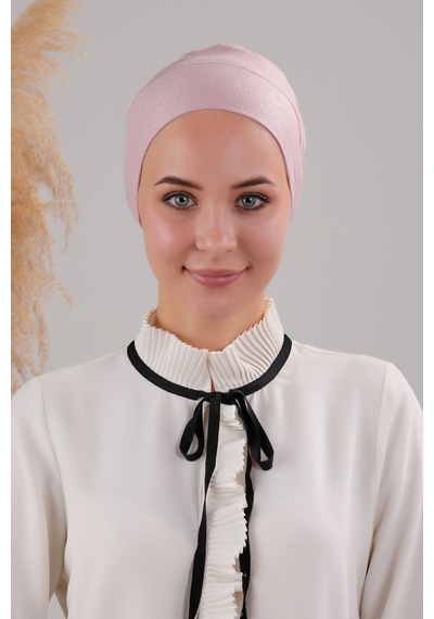Melodi Scarf Tesettür Geçmeli Bağcıklı Viskon Likralı Dikişsiz Bone Pudra Pudra Melodi Scarf Tesettür Geçmeli Bağcıklı Viskon Likralı Dikişsiz Bone Pudra Pudra