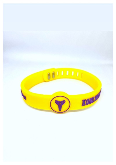 Kobe Bryant Sarı Mamba Edition Ayarlanabilir Basketbol Bileklik Sarı Sarı