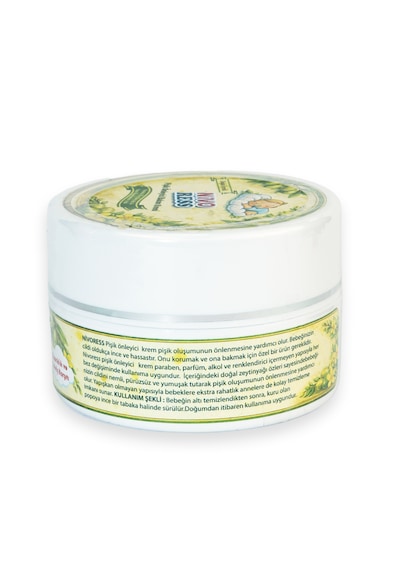 Bebek Pişik Önleyici Bakım Kremi - Paraben & Alkol İçermez - Doğal Zeytinyağlı Erkek Bebek