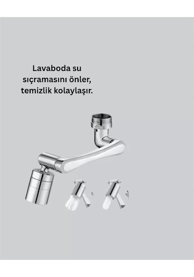 Esnek 1080 Musluk Başlığı 3 Eklemli Hareketli Su Modlu Lavabo Atı Çok Renkli