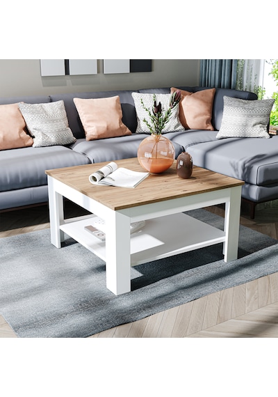 Helsinki Orta Sehpa, Atlantik- Beyaz Suntalam 80 Cm