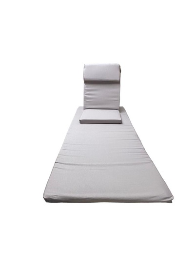 Backjack Meditasyon Sandalyesi Destekli Yer Minderi + 60x180 Kumaş Mat - Backjack 3xl Mat+backjack İkili Set Gri