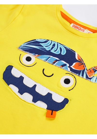 Denokids Hawai Korsan Erkek Çocuk Şort Takım Çok Renkli