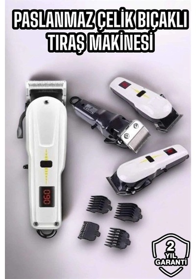 Yeni Nesil Tıraş Makinesi Uzun Şarjlı Paslanmaz Çelik Bıçaklı Yeni Nesil Najmaddin