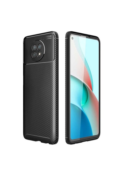 Xiaomi Redmi Note 9 5G Kılıf Zore Negro Karbon Tasarım Silikon