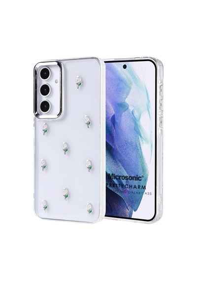 Microsonic Samsung Galaxy Uyumlu A54 Kılıf Prettycharm Tulip -