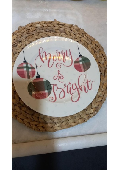 Pasta Tabak Yeniyıl 19 Cm 6 Lı Çok Renkli