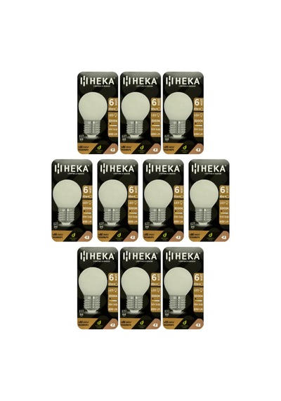 Tr 6w 48w 3000k Sarı Işık E27 Duylu Soft Led G45 Ampul, 10 Adet Genel