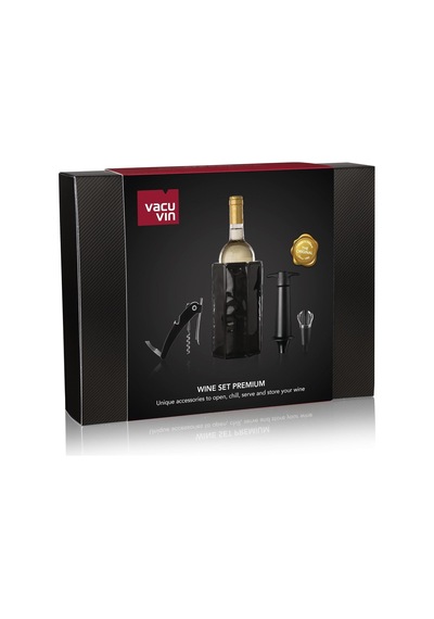 Vacu Vin Premium Şarap Seti 4 Parça Hediye Kutulu