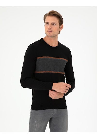Pierre Cardin Erkek Siyah Kazak /triko 50296439-vr046 Siyah