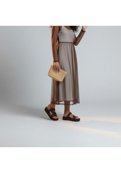 Ne&ve Shoes Kahve Süet Hakiki Deri Pimli Çapraz Bantlı Kadın Kalın Kaplama Tabanlı Sandalet Terlik Kahverengi Ne&ve Shoes Kahve Süet Hakiki Deri Pimli Çapraz Bantlı Kadın Kalın Kaplama Tabanlı Sandalet Terlik Kahverengi