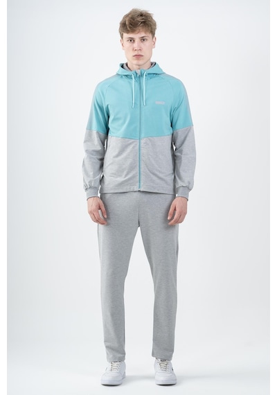 Maraton Sportswear Comfort Erkek Kapşonlu Dar Paça Reglan Kol Basic Turkuaz Eşofman Takımı 22309-turkuaz Turkuaz