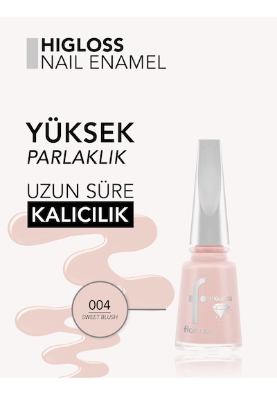 Higloss Uzun Süre Parlaklık Sunan Yüksek Performanslı Işıltılı Bitişli Oje 8682536119641 004sweetblush