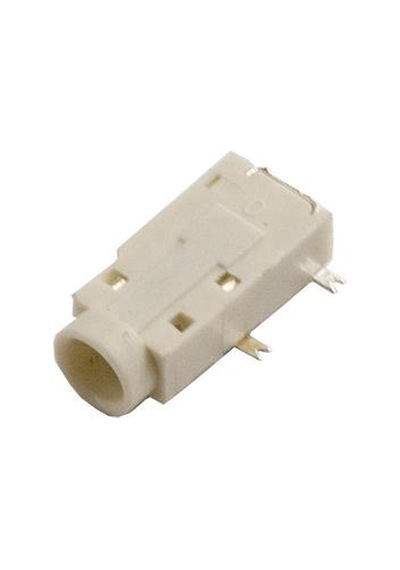 3.5Mm Stereo 4-Pin Smd Jack Dişi - Beyaz