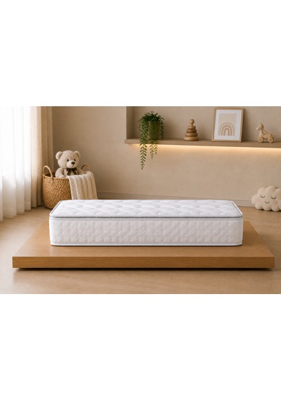 Bed Craft Baby Naturel Yaylı Bebek Yatağı 24 Cm Beşik Yatağı 70 x 140 CM