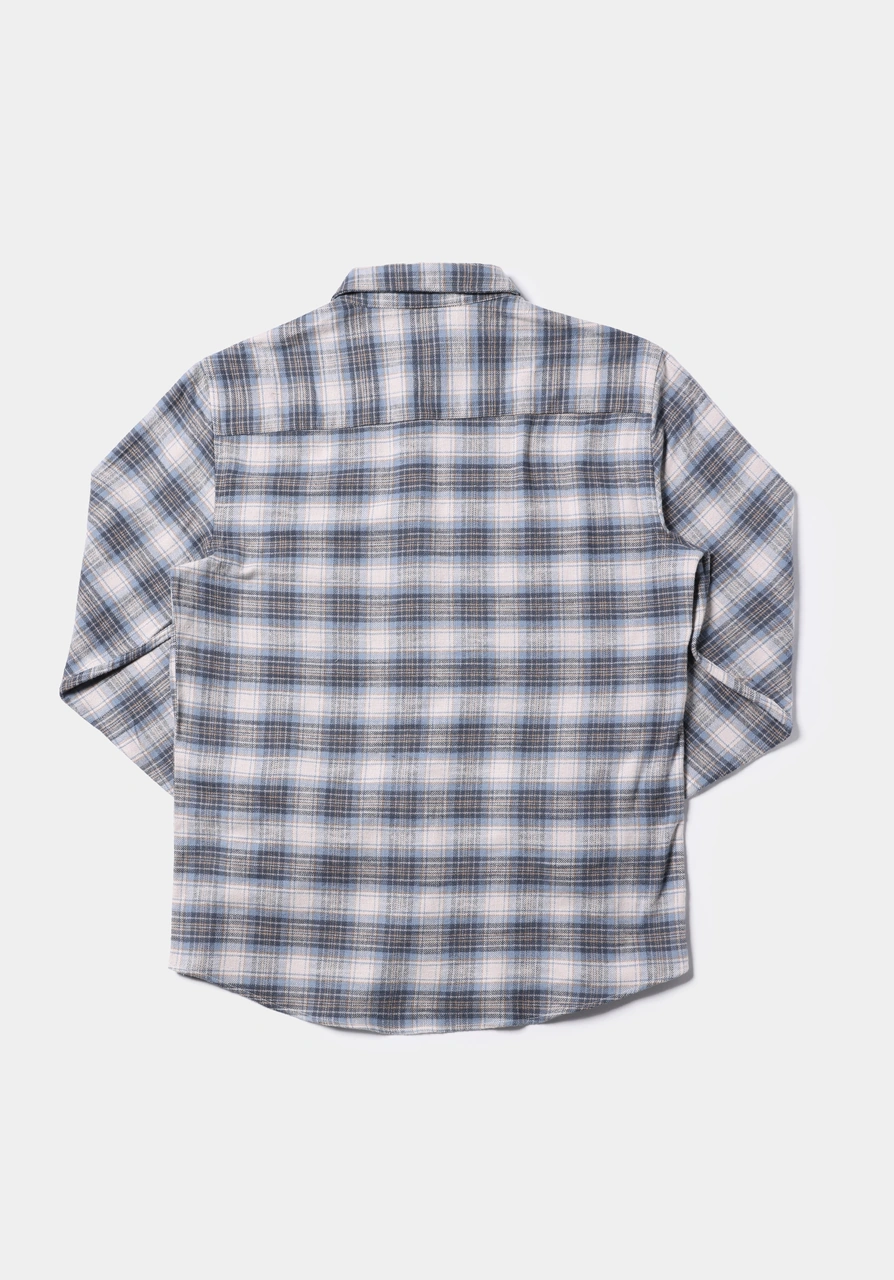 Colin's Colins Regular Fit Shirt Neck Ekoseli Erkek Mavi Uzun Kol Gömlek Cl1076720 Q1.v1 Ble Mavi
