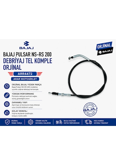 Bajaj Pulsar Ns-rs 200 Debriyaj Tel Komple Arr4472