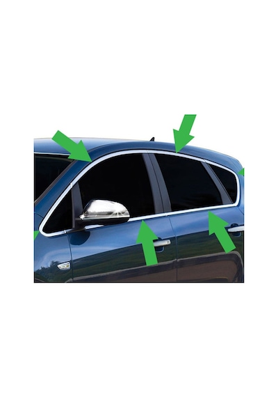 Opel Astra J Krom Tamtur Cam Çerçevesi Kenar Çıtası